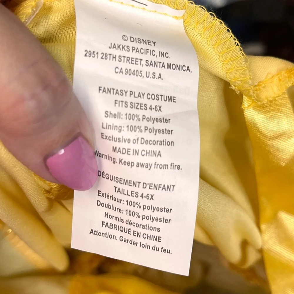 Disney beauty and the beast Halloween costume 4-6y old